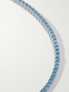 Hatton Labs - Silver Cubic Zirconia Tennis Bracelet - Blue