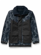 Norbit by Hiroshi Nozawa - Boa CORDURA®-Panelled Fleece Jacket - Blue