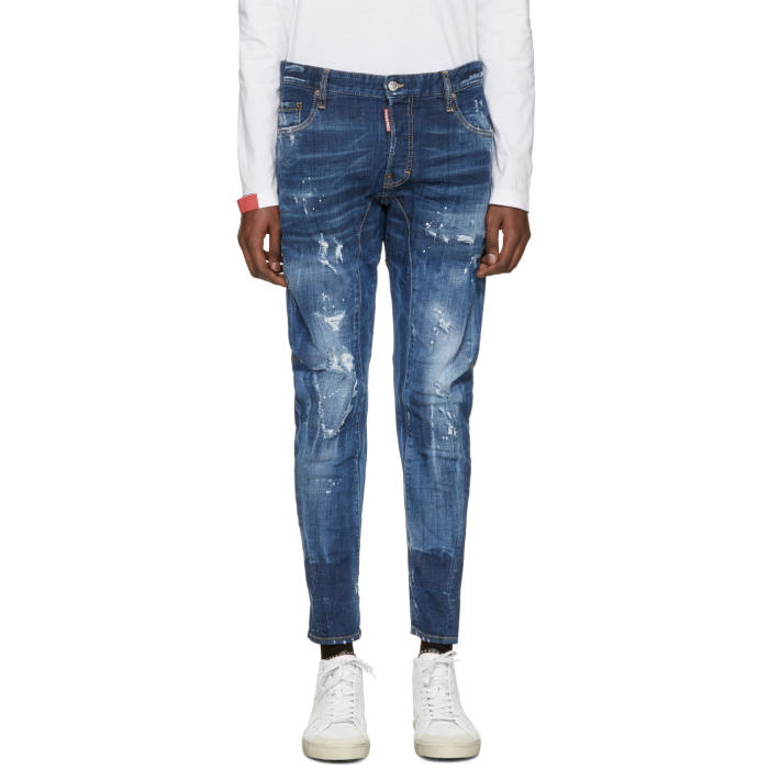 Photo: Dsquared2 Blue Tidy Biker Jeans