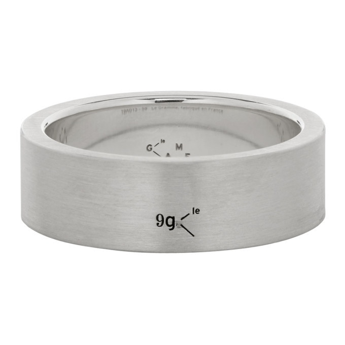 Photo: Le Gramme Silver Brushed Le 9 Grammes Ribbon Ring