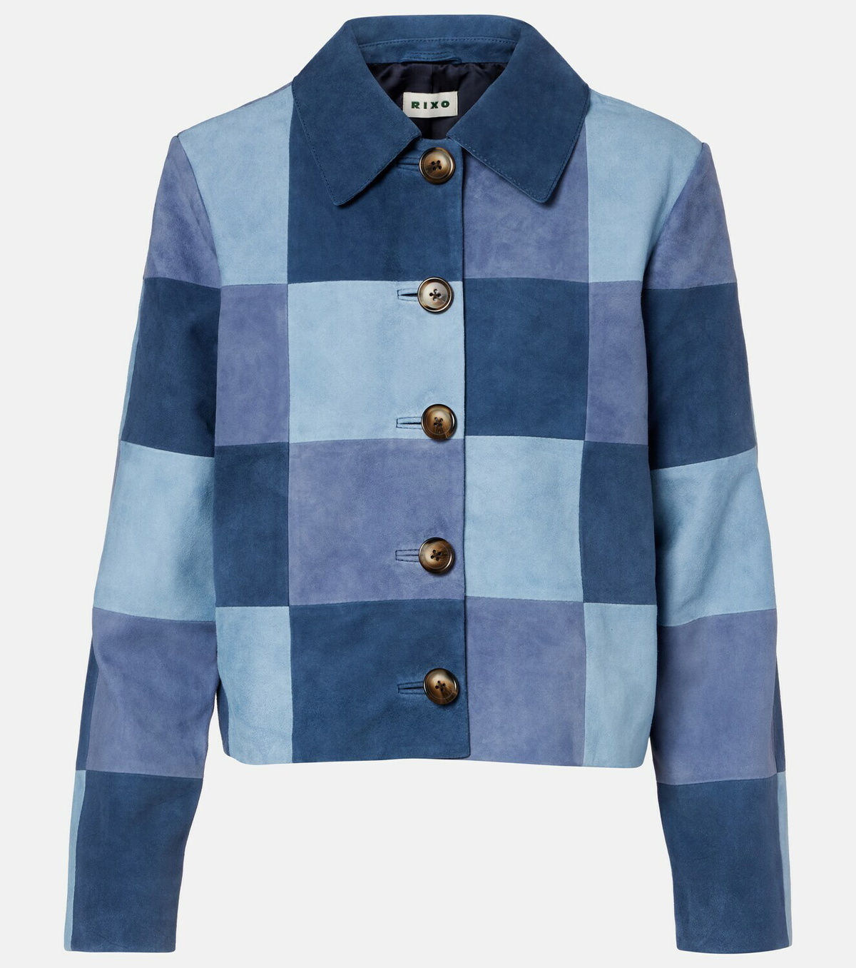 Rixo Patchwork suede jacket