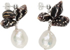 Santangelo Silver & Brown Bepe Earrings