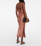 Nanushka Fiore satin midi dress