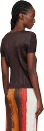 PLEATS PLEASE ISSEY MIYAKE Brown Monthly Colors July T-shirt