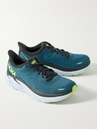 Hoka One One - Clifton 8 Mesh Running Sneakers - Blue