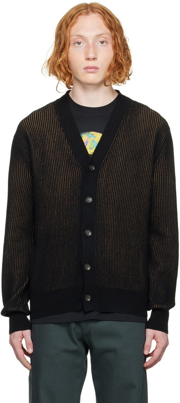 Photo: Paul Smith Black Wool Cardigan