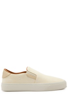 Moncler Monclub Suede Loafers Cream