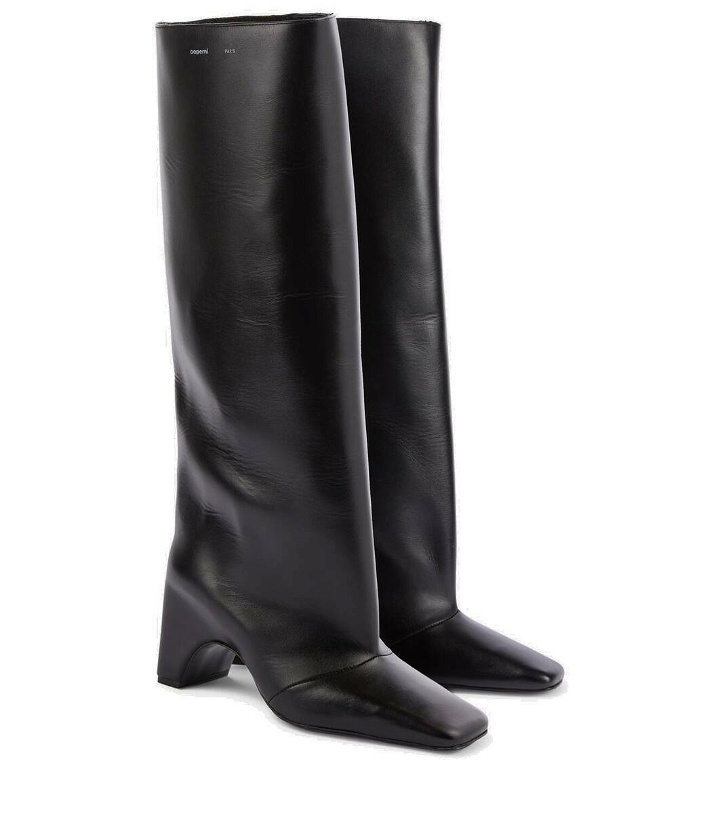 Photo: Coperni Bridge leather knee-high boots