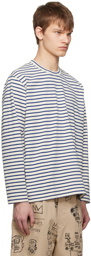 Junya Watanabe Off-White Striped Long Sleeve T-Shirt