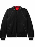 Alexander McQueen - Reversible Colour-Block Grain de Poudre Wool Jacket - Black