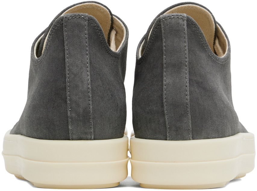 リックオウエンス/グレー Porterville Sneaks スニーカー Gray Porterville Denim Sneaks Sneakers by Rick Owens DRKSHDW