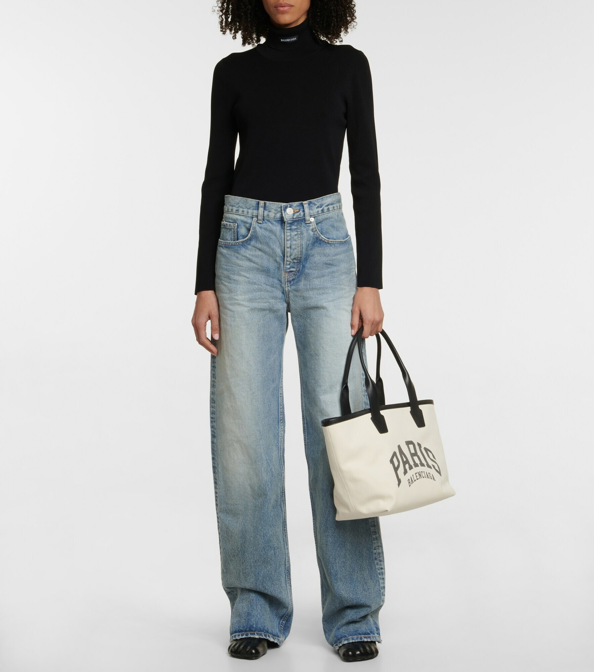 Balenciaga - Cities Paris Jumbo Small canvas tote Balenciaga