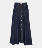 Kenzo Denim midi skirt