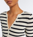 Veronica Beard Anwin striped wool cardigan