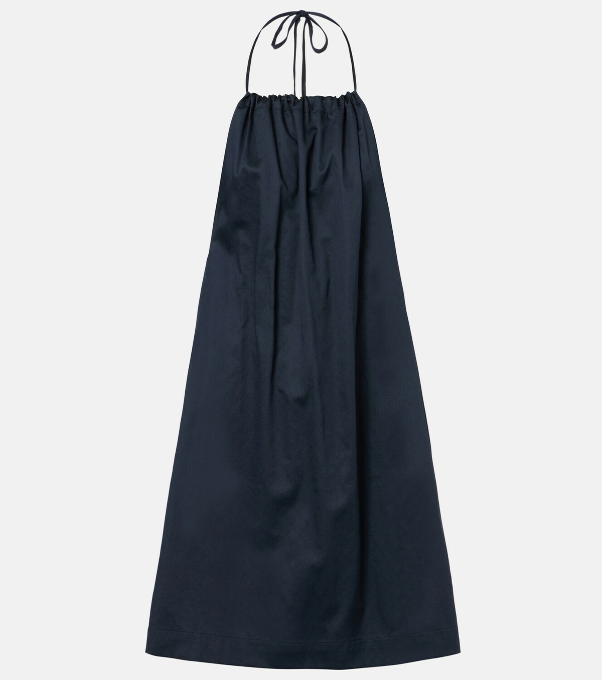 Leset Yoko gathered cotton minidress