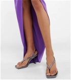 Gia Borghini - Gia/Rhw Rosie 13 embellished leather thong sandals