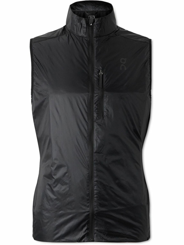 Photo: ON - Weather Slim-Fit Recycled-Ripstop and Mesh Gilet - Black