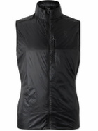 ON - Weather Slim-Fit Recycled-Ripstop and Mesh Gilet - Black