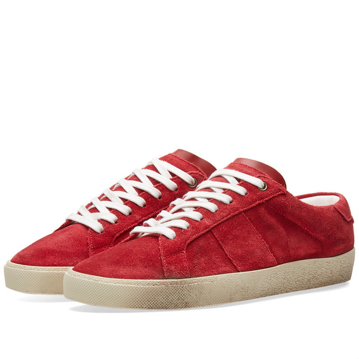 Photo: Saint Laurent SL-06 Court Classic Sneaker Red