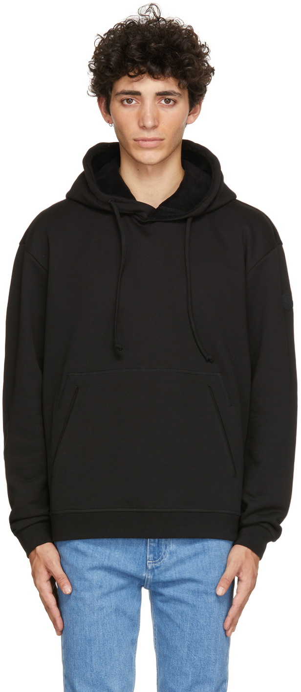 Moncler Black Paneled Logo Hoodie Moncler