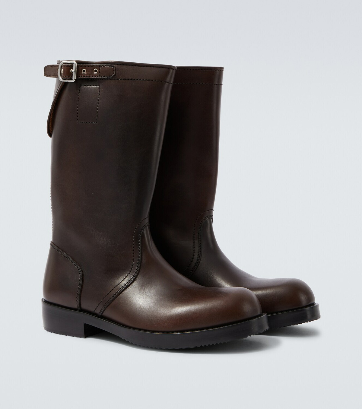 Dries Van Noten Leather biker boots