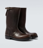 Dries Van Noten Leather biker boots