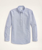 Brooks Brothers Men's Regent Regular-Fit Original Oxford Popover Shirt | Blue