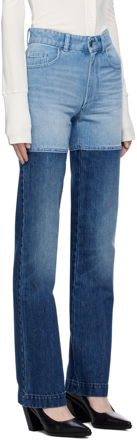 Peter Do White & Black Oversized Jeans Peter Do