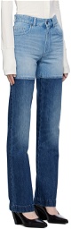 Peter Do White & Black Oversized Jeans