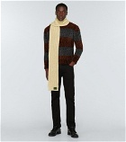 Raf Simons - Ribbed-knit wool-blend scarf
