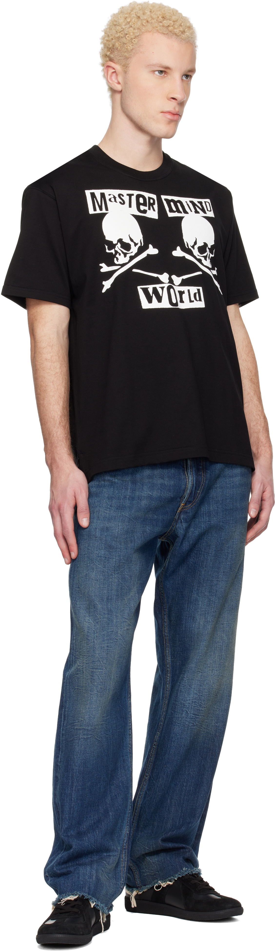 MASTERMIND WORLD Black MW Flyer SS T-shirt