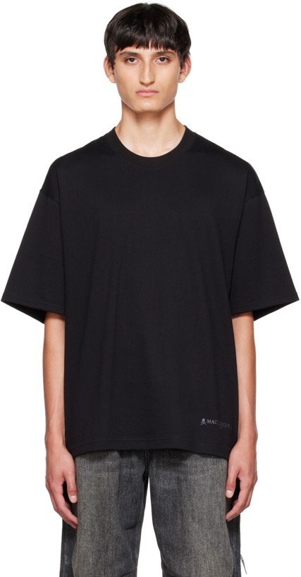 Photo: mastermind WORLD Black Embroidered T-Shirt