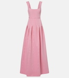 Rebecca Vallance Amaro pleated taffeta corset gown