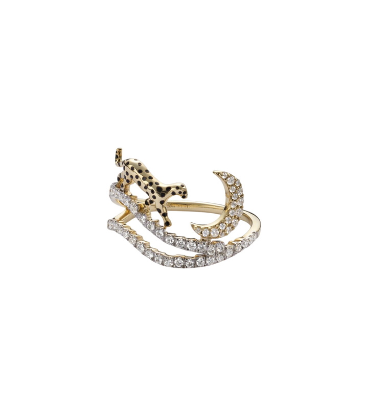 Photo: Yvonne Léon Rêves Étoilés 9kt gold and enamel ring with diamonds