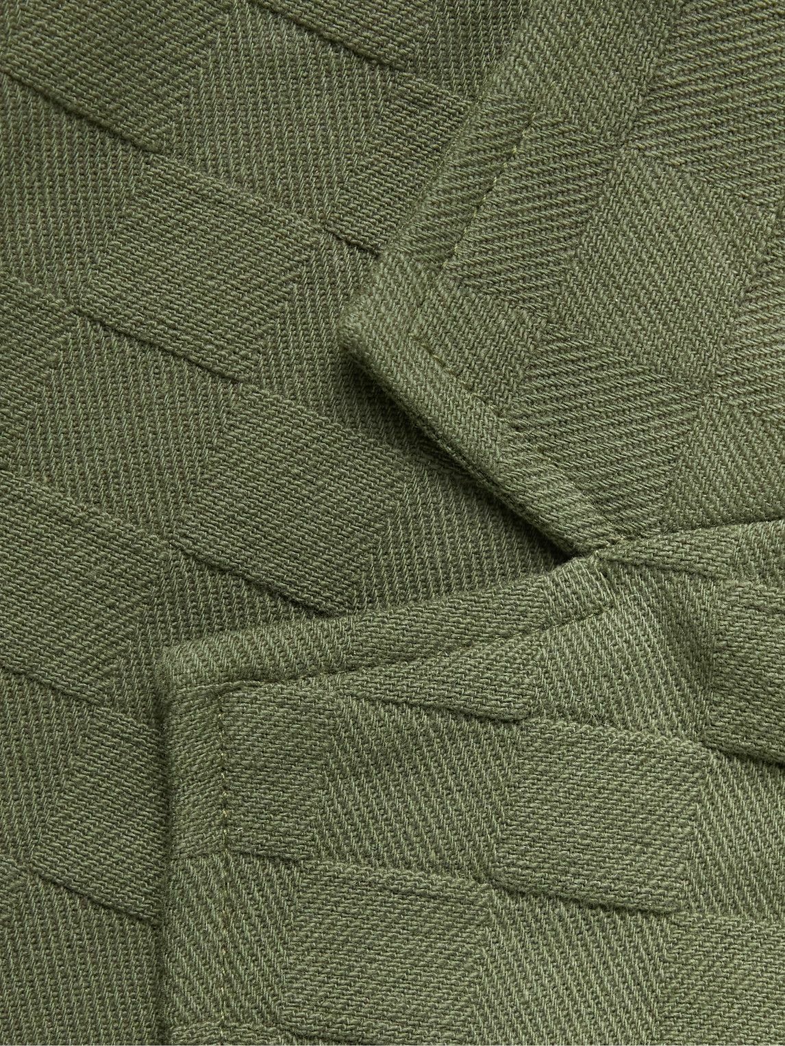 GENERAL ADMISSION - Checked Cotton-Twill Jacquard Suit Jacket - Green