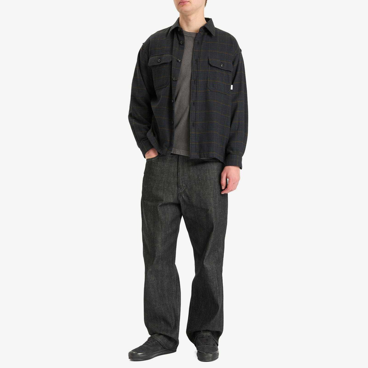 Neighborhood Men's Rigid Denim DP Basic Pants in Black Neighborhood