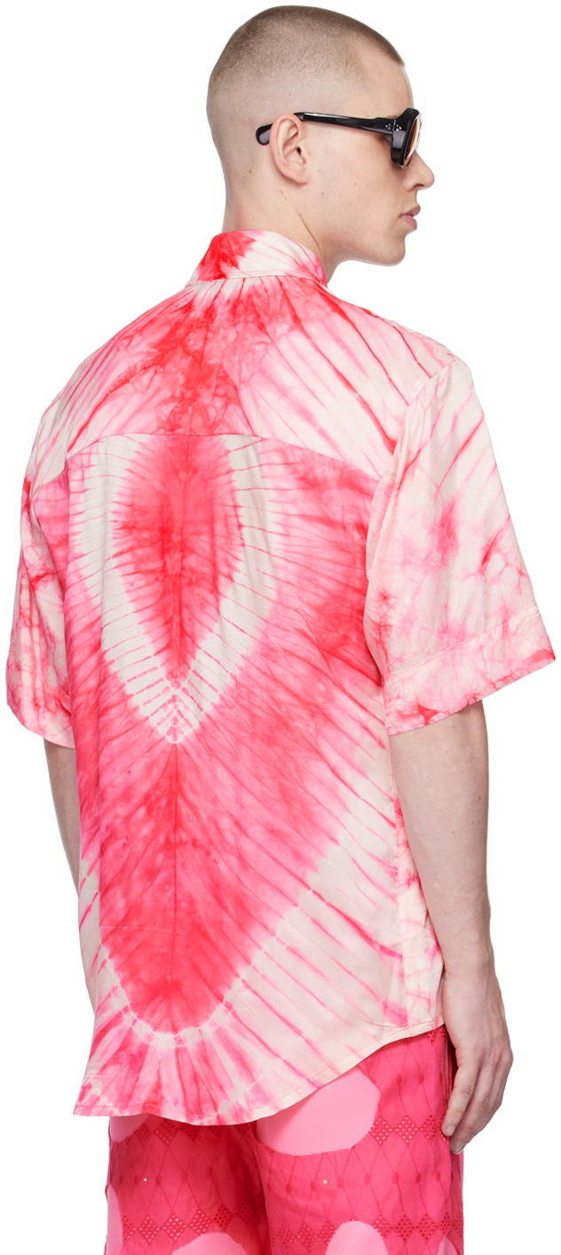 Tokyo James Pink Tie-Dye Shirt