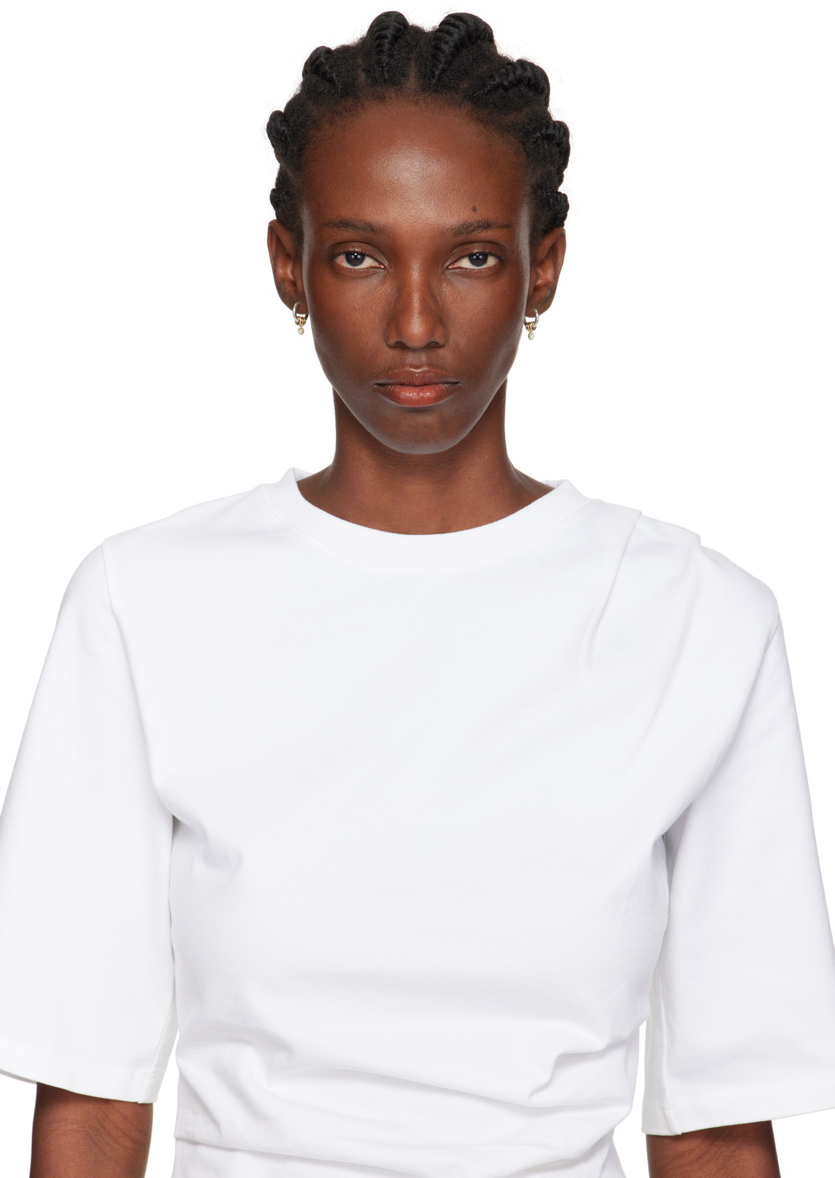 Spinelli Kilcollin SSENSE Exclusive Zahra Hoop SG WD Earrings