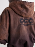 Willy Chavarria - Juggernaut Logo-Embroidered Ombré Cotton-Canvas Bomber Jacket - Brown