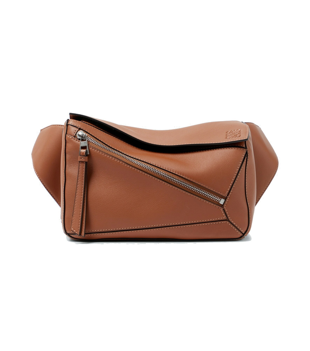 ショルダーバッグ Loewe Brown Leather Small Puzzle Belt Bag Loewe - Puzzle Small leather belt bag Loewe