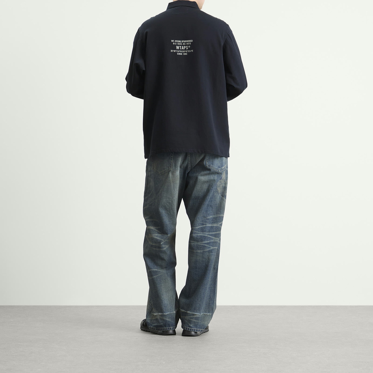 WTAPS Men's Cbw Long Sleeve Shirt in Navy