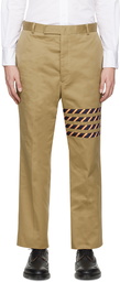 Thom Browne Tan 4-Bar Trousers