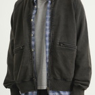 FrizmWORKS Men's Vintage Dye Zip Sweatshirt in Black Brown