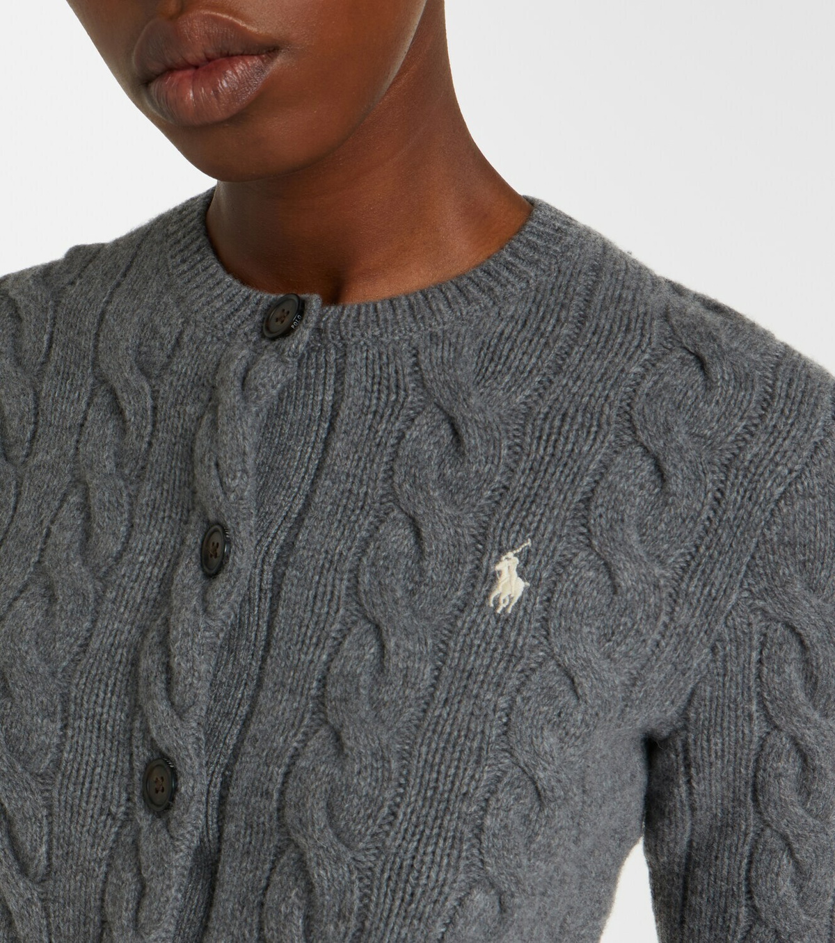 Polo Ralph Lauren Cable-knit wool and cashmere cardigan