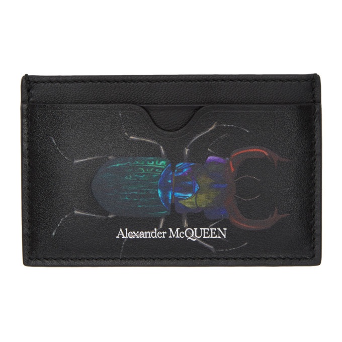 Photo: Alexander McQueen Black Bug Card Holder