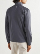 RLX Ralph Lauren - Logo-Print Recycled Tech-Jersey Half-Zip Golf Top - Gray