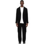 HOMME PLISSÉ ISSEY MIYAKE Black Tuxedo Pleats Coat