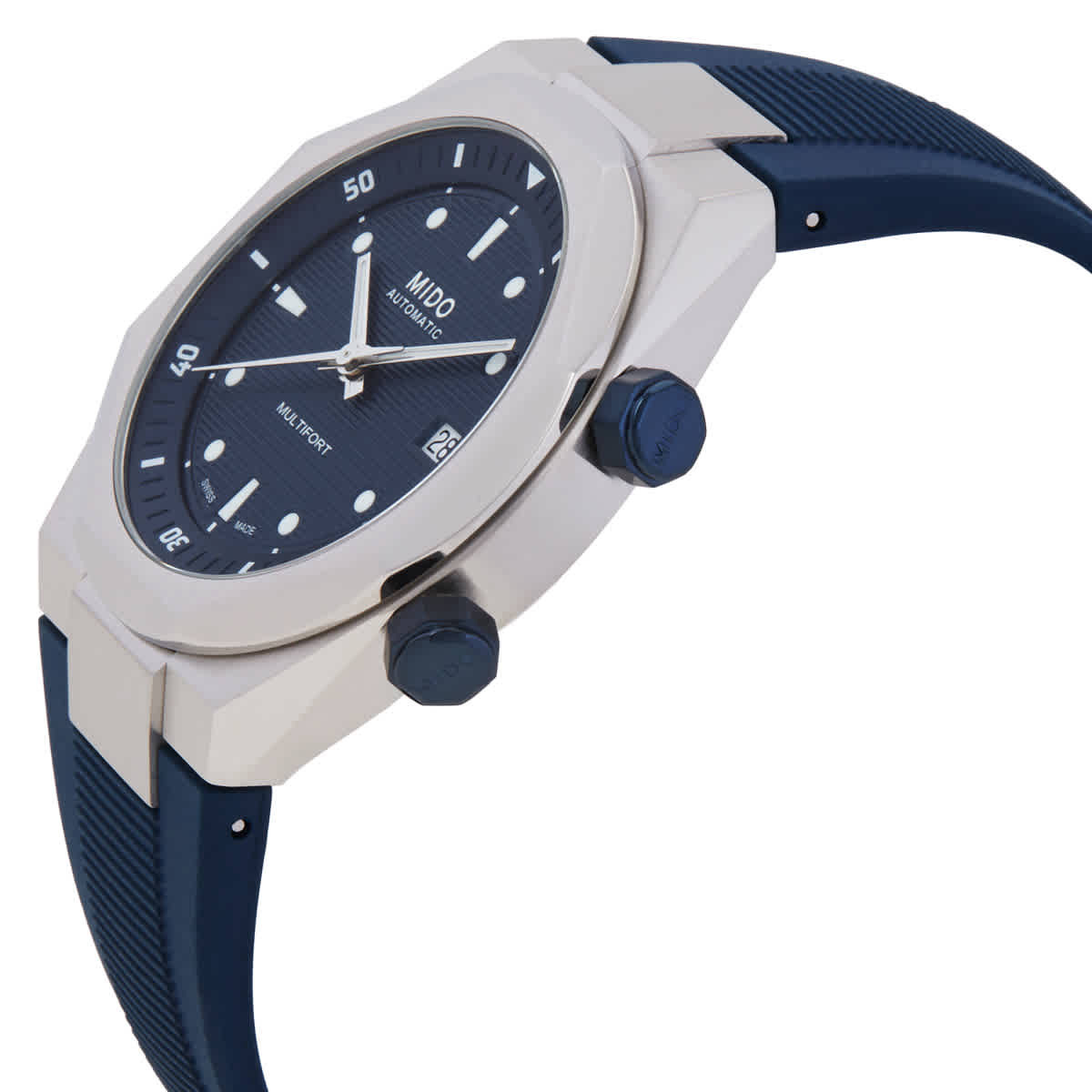 Mido Multifort 8 Two Crowns Automatic Blue Dial Watch M047.507.17.041.00