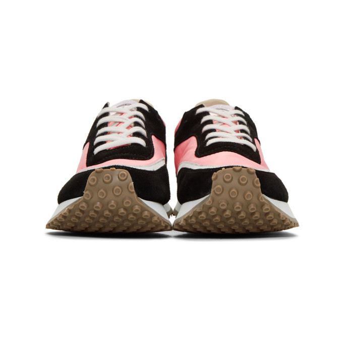 Spalwart Pink and Black Tempo Low Sneakers
