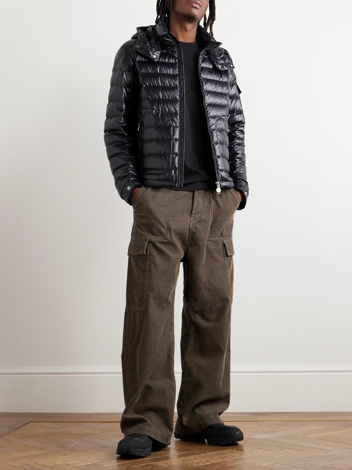 Moncler - Logo-Appliquéd Quilted Shell Down Hooded Jacket - Black